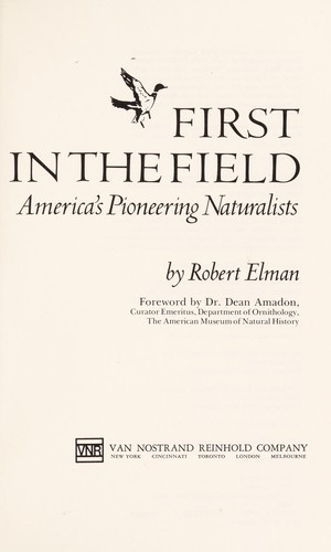 Cover for First in the field