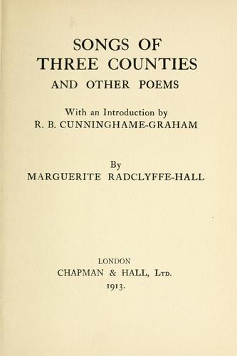 Cover for Songs of three counties