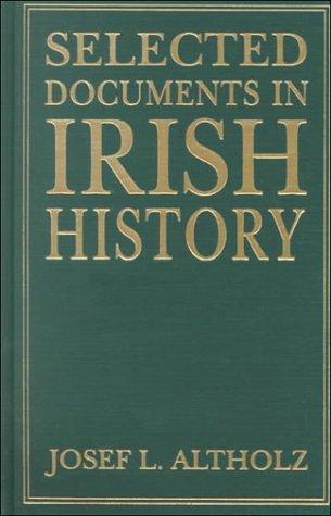Cover for Selected documents in Irish history