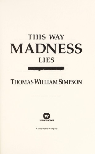 Cover for This way madness lies