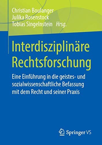 Cover for Interdisziplinäre Rechtsforschung