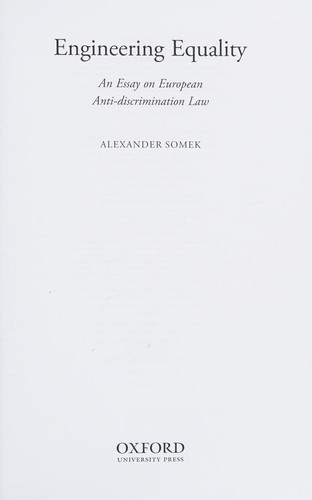 Cover for Engineering equality