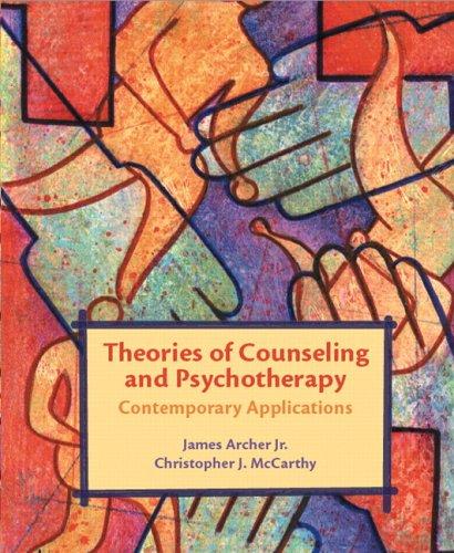 Cover for Theories of Counseling and Psychotherapy