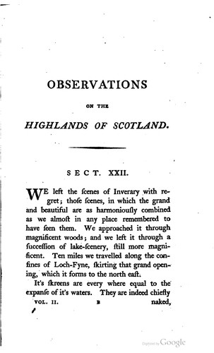 Cover for Observations on several parts of Great Britain