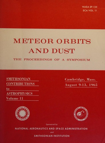 Cover for Meteor orbits and dust