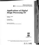Cover for Applications of Digital Image Processing XV