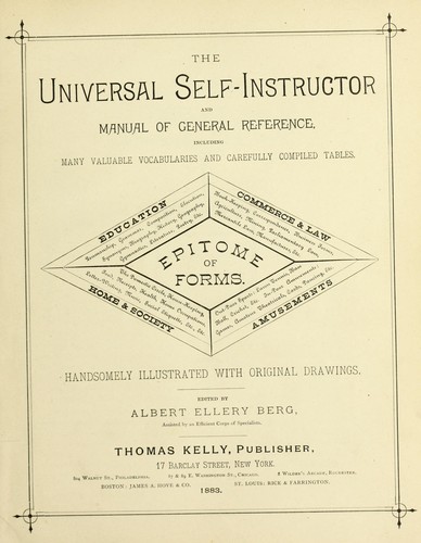 Cover for The universal self-instructor