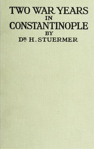 Cover for Two war years in Constantinople