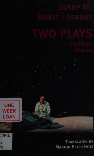 Cover for Two plays
