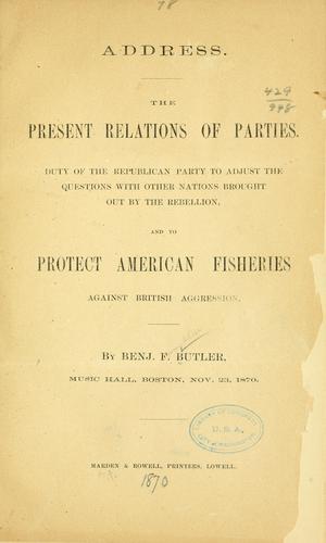 Cover for Address.