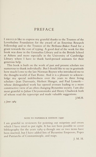 Cover for The Orthodox Church in the Byzantine Empire
