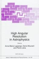 Cover for High angular resolution in astrophysics