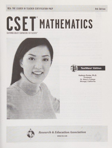 Cover for CSET Mathematics