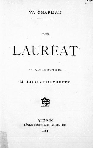 Cover for Le lauréat