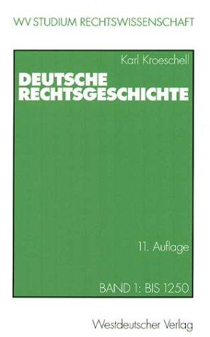 Cover for Deutsche Rechtsgeschichte