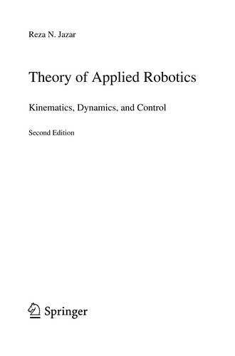 Cover for Theory of Applied Robotics
