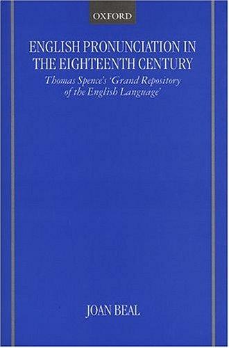 Cover for English pronunciation in the eighteenth century