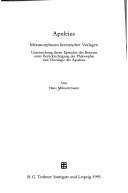 Cover for Apuleius