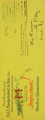 Cover for Wholesale farm, grass and lawn seeds