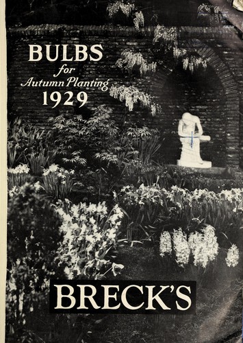 Cover for Bulbs for autumn planting, 1929