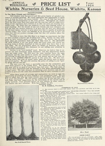 Cover for Annual wholesale price list