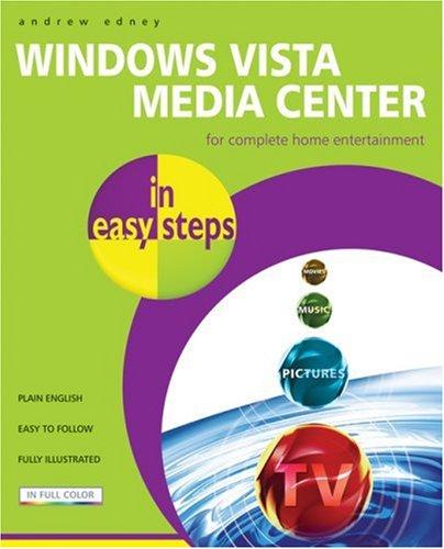 Cover for Windows Vista Media Center in Easy Steps