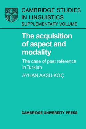 Cover for The Acquisition of Aspect and Modality