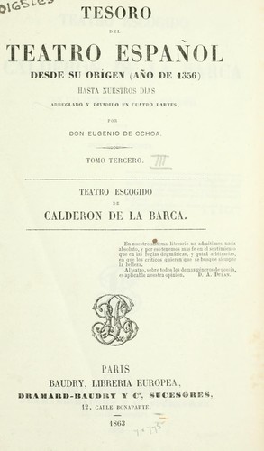 Cover for Tesoro del teatro español
