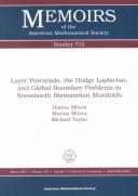 Cover for Layer Potentials, the Hodge Laplacian, and Global Boundary Problems in Nonsmooth Reimannian Manifolds (Memoirs of the American Mathematical Society)