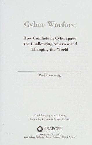 Cover for Cyber warfare