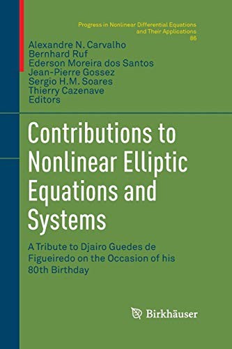 Cover for Contributions to Nonlinear Elliptic Equations and Systems