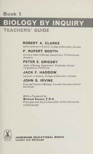 Cover for Biology by Inquiry