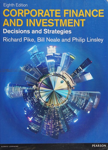 Cover for Corporate Finance and Investment