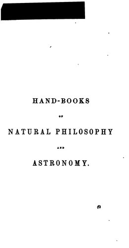 Cover for Hand-books of Natural Philosophy and Astronomy