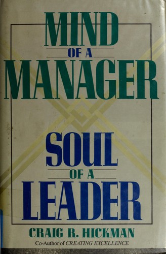 Cover for Mind of a manager, soul of a leader