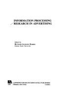 Cover for Information processing research in advertising
