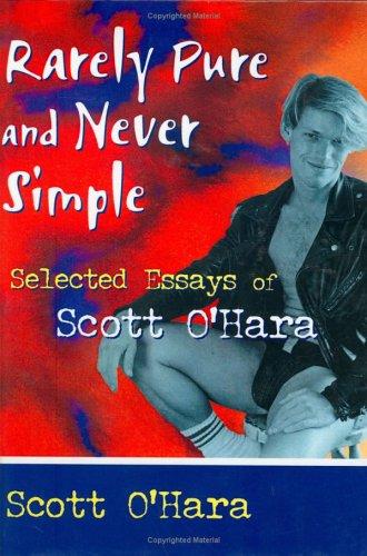 Cover for Rarely pure and never simple