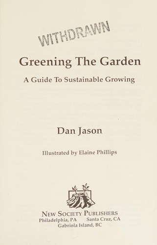 Cover for Greening the garden