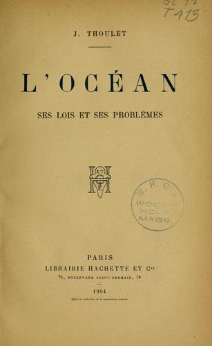 Cover for L'océan