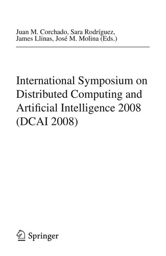 Cover for International Symposium on Distributed Computing and Artificial Intelligence 2008 (DCAI 2008)