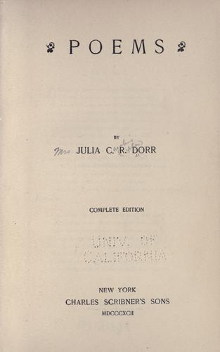 Cover for Poems