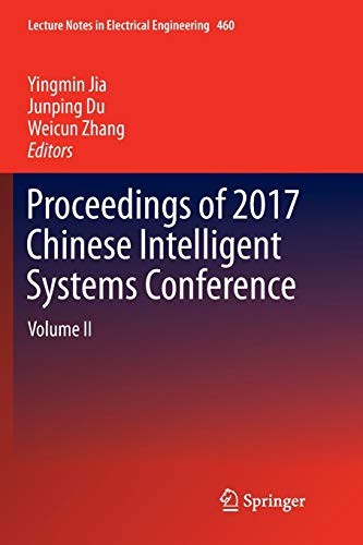 Cover for Proceedings of 2017 Chinese Intelligent Systems Conference