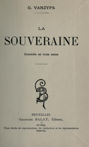 Cover for La souveraine