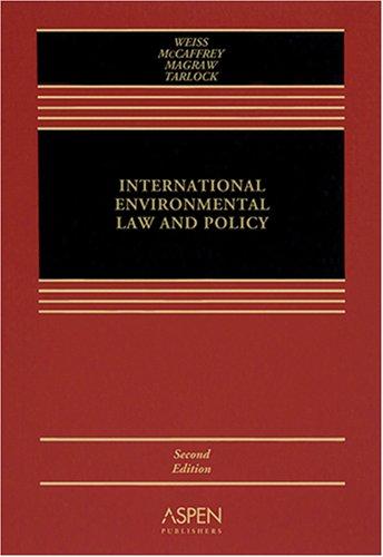 Cover for International Environmental Law and Policy