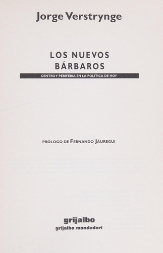 Cover for Los nuevos bárbaros
