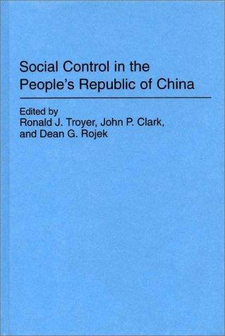 Cover for Social control in the People's Republic of China