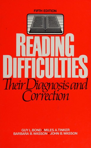 Cover for Reading difficulties
