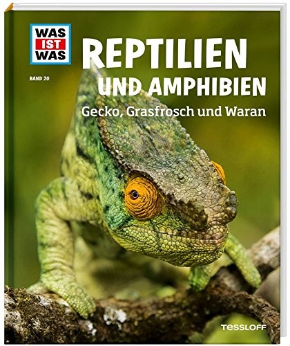 Cover for Reptilien und Amphibien. Gecko, Grasfrosch und Waran