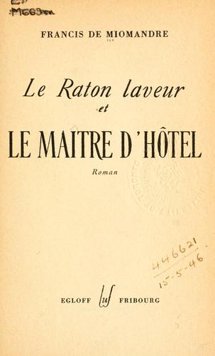Cover for raton laveur et le maître d'hotel