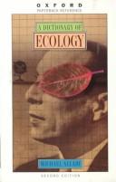 Cover for A dictionary of ecology